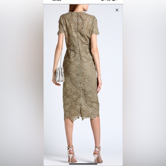 Valentino Guipure gold lace dressNWT size 8